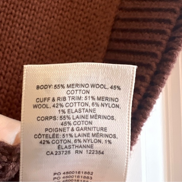 Wilfred merino wool & cotton Alps sweater vest in brown M excellent condition - Picture 11 of 11